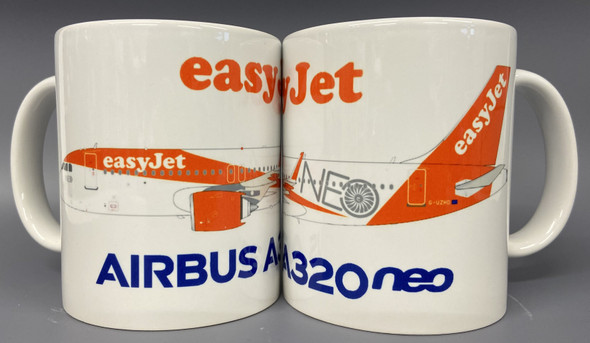 MU-U2NEO | Gifts Mugs | Coffee Mug - Airbus A320neo easyJet G-UZHD