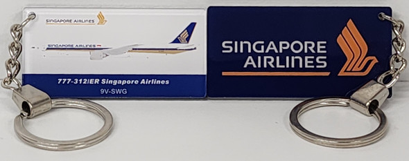 AKR005 | Key Rings | Acrylic Keyring - Singapore Airlines Boeing 777-312ER 9V-SWG