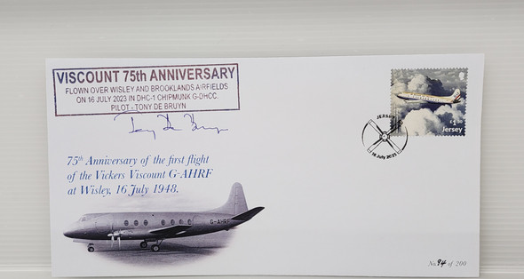 VISPOST1 | Corgi Miscellaneous | Ltd Edition Vickers Viscount 75th Anniversary 'British Air Ferries G-APIM' Postal Cover