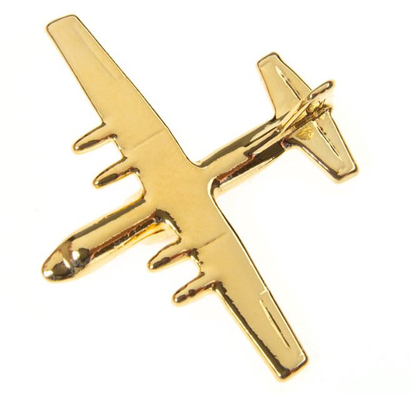 CL008 | Clivedon Collection Pin Badges | LOCKHEED C-130 Hercules 22ct Gold plated pin badge