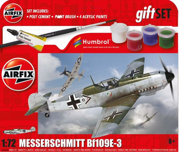 A55106A | Airfix 1:72 | Airfix kit - Messerschmitt Bf109E-3 Gift set 1:72 scale