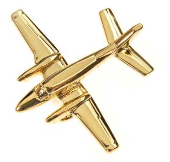 CL052 | Pin Badges | BEECH C90 22ct Gold plated pin badge