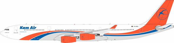 RM34302 | Retro Models 1:200 | Airbus A340-313 Kam Air YA-KMU (with stand)