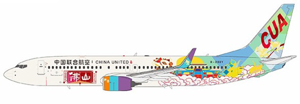 NG08005 | NG Models 1:200 | Boeing 737-800/w China United Airlines B-208Y City of Foshan| is due  May 2024