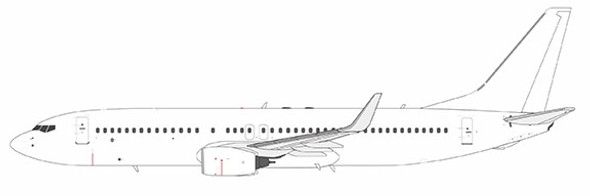 NG08000 | NG Models 1:200 | Boeing 737-800/w Blank Model | is due May 2024
