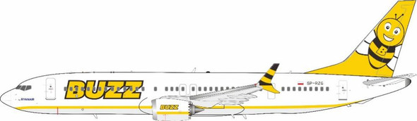 JF-737-8M-008 | JFox Models 1:200 | Boeing 737 MAX 8-200 Buzz SP-RZG (with stand) | is due June 2024