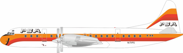 IF188PS1024 | InFlight200 1:200 | L-188 N171PS PSA with stand | is due June 2024