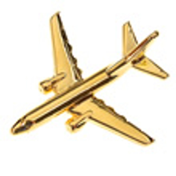 CL006 | Clivedon Collection Pin Badges | BOEING 737 22ct Gold plated pin badge