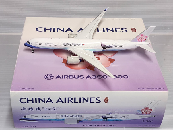 WB-A350-003 | 1:200 | Airbus A350-900 China Airlines B-18901 (with stand)
