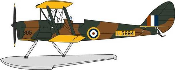 OX72TM010 | Oxford Die-cast 1:72 | D.H.82 Tiger Moth RAF Floatplane L-5894