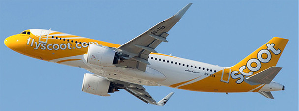 XX4078 | JC Wings 1:400 | Airbus A320neo Scoot 9V-TNA