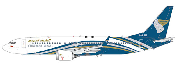 JCLH2123 | JC Wings 1:200 | Boeing 737 MAX 8 Oman Air A4O-MB (with stand) | is due: July 2020