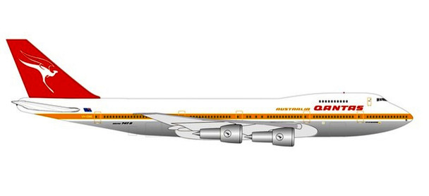 534482 | Herpa Wings 1:500 | Boeing 747-100 Qantas VH-EBB