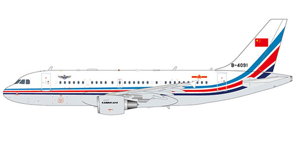 LH2153 | JC Wings 1:200 | Airbus A319 Chinese Air Force B-4091 (with stand) | is due: December 2020