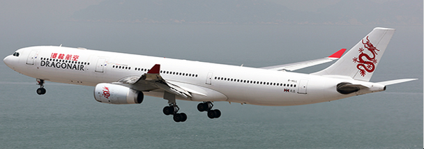 JCEW4333005 | JC Wings 1:400 | Airbus A330-200 Dragonair B-HLL | is due: April 2021