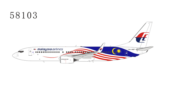 NG58103 | NG Models 1:400 | Boeing 737-800 Malaysian Negaraku 9M-MXF