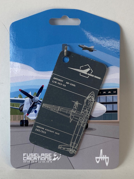 AHS40 | Gifts Key Rings | Original Aircraft Skin - Antonov An-26 Russian Air Force 28 Red