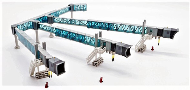 LH2278 | JC Wings 1:200 | 1/200 Airport Passenger Bridge A380 (Blue)