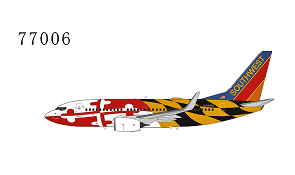 NG77006 | NG Models 1:400 | Southwest Airlines 737-700/w N214WN (Maryland One Livery with Canyon Blue tail) | is due: October-2021