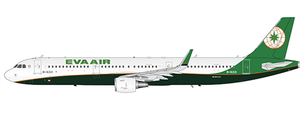 XX2302 | JC Wings 1:200 | EVA Air Airbus A321 Reg: B-16221 With Stand  | is due: November-2021