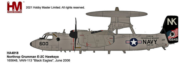 HA4848 | Hobby Master Military 1:72 | Grumman E-2C Hawkeye, VAW-113, Black Eagles, 165648 | is due: July 2022