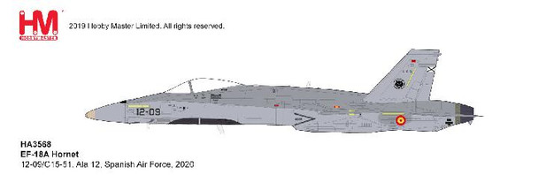 HA3568 | Hobby Master Military 1:72 | EF-18A Hornet 12-09/C15-51, Ala 12, Spanish Air Force, 2020
