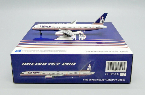 XX4272 | JC Wings 1:400 | Britannia Airways Boeing 757-200 Reg: G-BYAC With Antenna