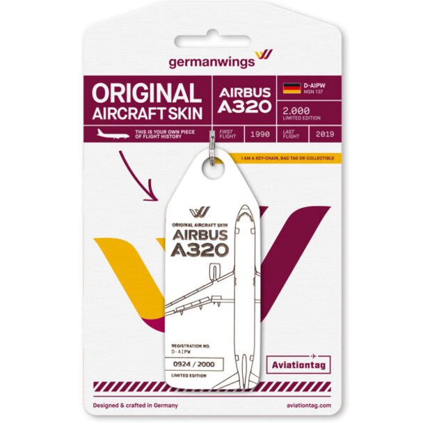 AVTAGDAIPW | Gifts Aircraft Skins | Original Aircraft Skin - Airbus A320 Germanwings D-AIPW