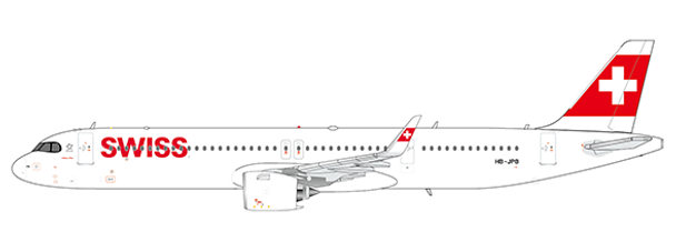 EW421N008 | JC Wings 1:400 | A321neo Swiss HB-JPB | is due: June 2022