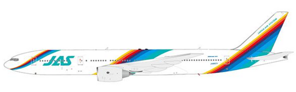 EW2772003 | JC Wings 1:200 | Japan Air System Boeing 777-200 Reg: JA8977 With Stand