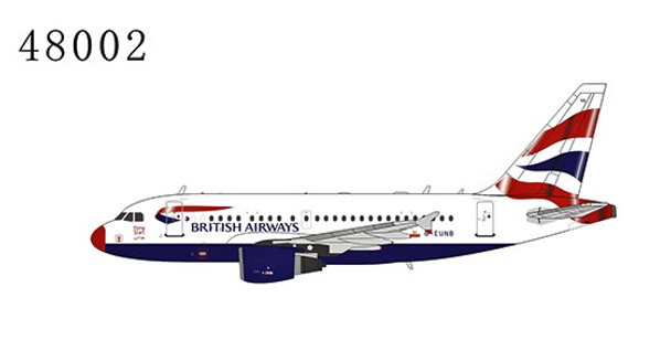 NG48002 | NG Models 1:400 | Airbus A318 British Airways G-EUNB (red nose, without crown)