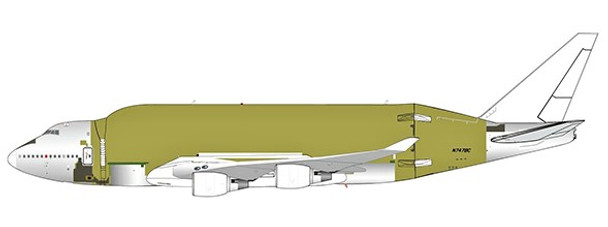 LH2166 | JC Wings 1:200 | Boeing 747-400(LCF) Boeing Company BareMetal Version Reg: N747BC