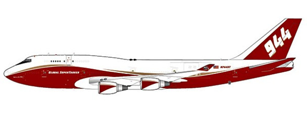 XX4910A | JC Wings 1:400 | Boeing 747-400(BCF) Global Super Tanker Services Reg: N744ST (Flap Down)| is due: December-2022