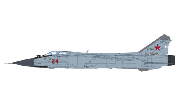 HA9703 | Hobby Master Military 1:72 | MIG-31B Foxhound Red 24, 712IRK, Russian Air Force with R-77 and R-37 missiles