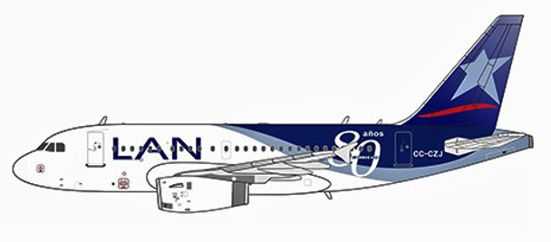 NG48007 | NG Models 1:400 | Airbus A318 LAN Airlines CC-CZJ, '80 Years'