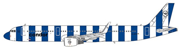 NG13041 | NG Models 1:400 | Airbus A321 Condor D-ATCF, 'Sea Blue'