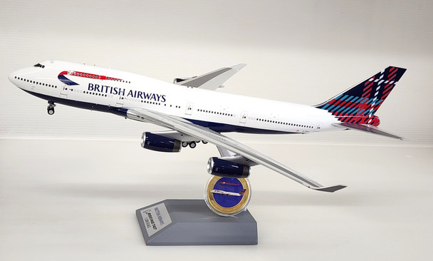 ARDBA63 | ARD Models 1:200 | Boeing 747-400 British Airways G-BNLI, 'Scotland Tail' (with stand)