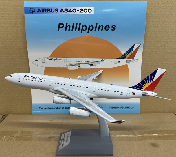 IF342PR0123 | InFlight200 1:200 | Airbus A340-211 Philippine Airlines F-OHPG with stand