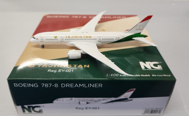 NG59023  | NG Models 1:400 | Boeing 787-8 Tajikistan Government Dreamliner EY-001