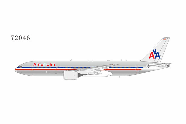 NG72046 | NG Models 1:400 | Boeing 777-200ER American Airlines N795AN (chrome)