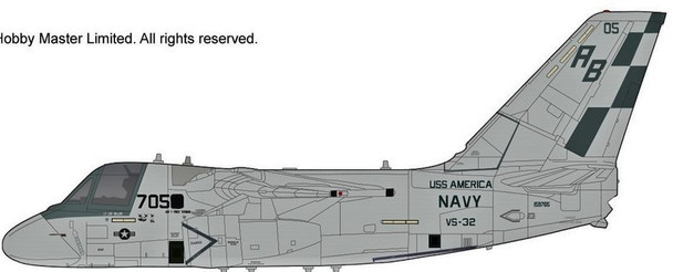 HA4912 | Hobby Master Military 1:72 | S-3 Viking Desert Storm 159765, VS-32 Maulers, USS America | is due: November-2023