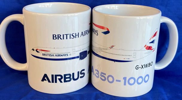 BAMUGA3501X | Gifts Mugs | Coffee Mug - British Airways A350-1000 Coffee Mug G-XWBO