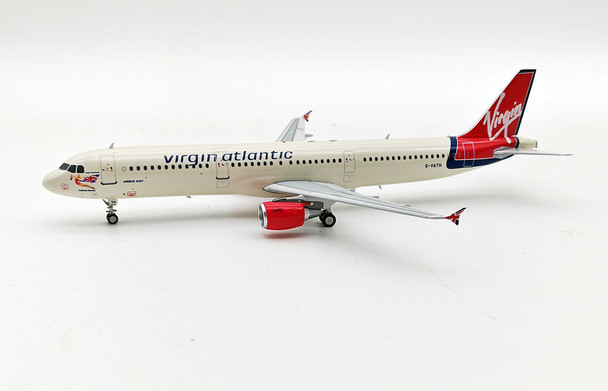 B-321-VR-ATH | JFox Models 1:200 | Airbus A321-211 Virgin Atlantic Airways G-VATH with stand