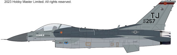 HA38029 | Hobby Master Military 1:72 | Lockheed F-16C 'Operation Desert Storm' 87-0257, 614th TFS, Doha AB, Qatar, 1991 | is due: March 2024