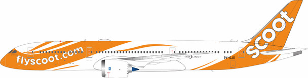 B-789-TR-OJG | Blue Box 1:200 | Boeing 787-9 Scoot 9V-OJG (with stand)