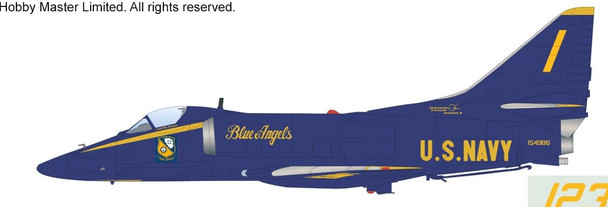 HA1438B | Hobby Master Military 1:72 | Douglas A4F Skyhawk 'Blue Angels 1-6 decals' | is due: May 2024