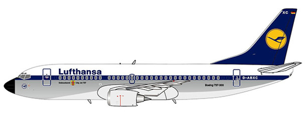 EW4733002 | JC Wings 1:400 | Boeing 737-300 Lufthansa Polished Reg: D-ABXC | is due: December-2023