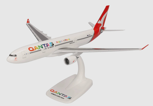 614061 | Herpa Snap-Fit (Wooster) 1:200 | Airbus A330-200 Qantas Pride is in the Air – VH-EBL Whitsundays