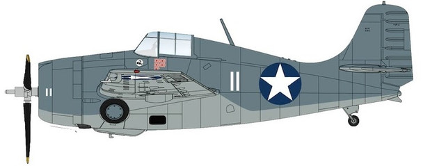 HA8908 | Hobby Master Military 1:48 | Grumman F4 F-4 Battle of Midway white 11, Lt. Scott McCuskey, VF-3,  USS Yorktown, June 1942 | is due: June 2024