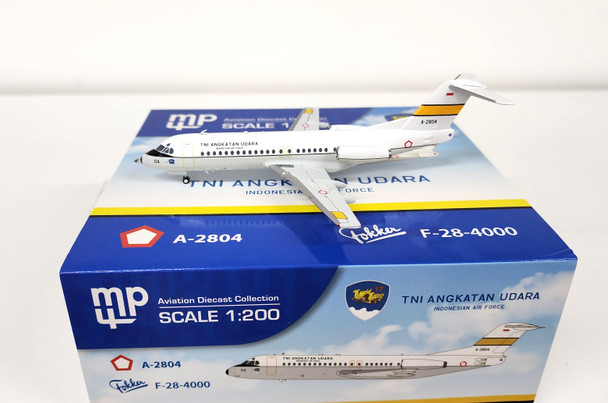MP22301 | InFlight200 1:200 | Fokker F-28-4000 Fellowship Indonesian Air Force A-2804 (with stand)